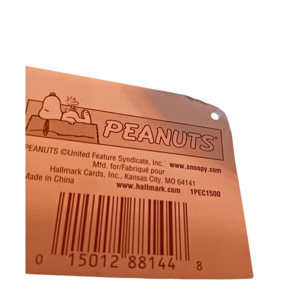 Peanuts Snoopy Plush Red Dog Bowl Snow Sled Nightcap Hallmark Winte Decor - Picture 3 of 6